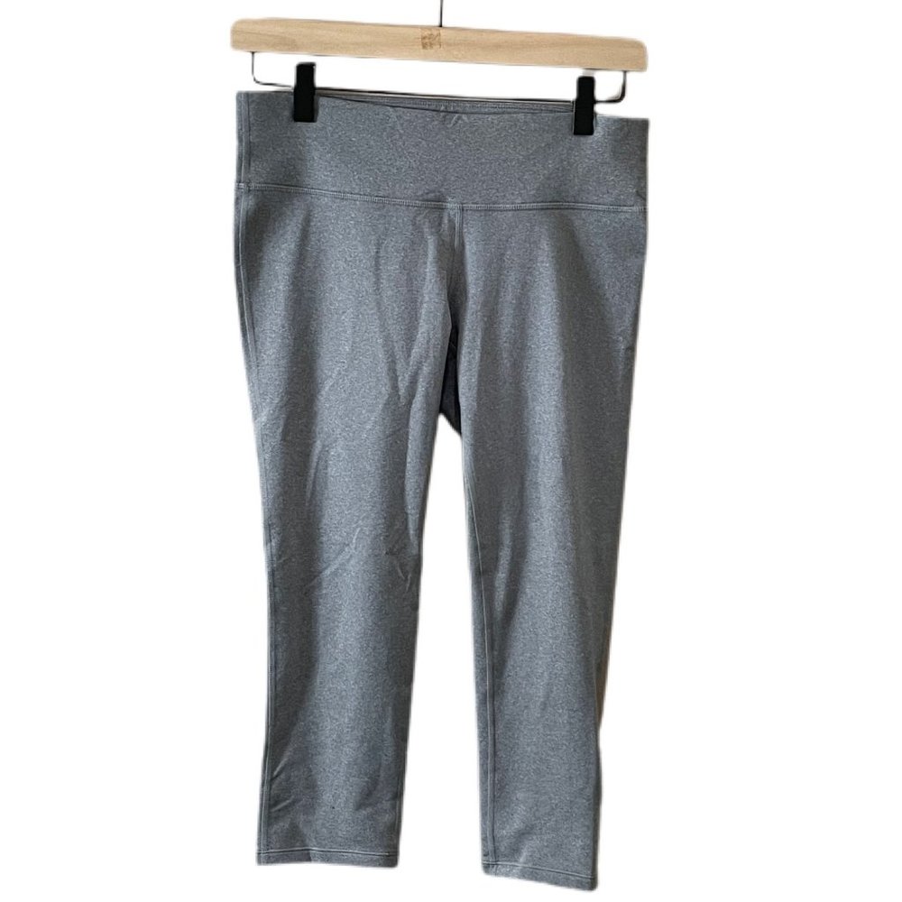 PrAna Gray Crop Capri Legging Yoga Athletic Workout Women’s Size Small